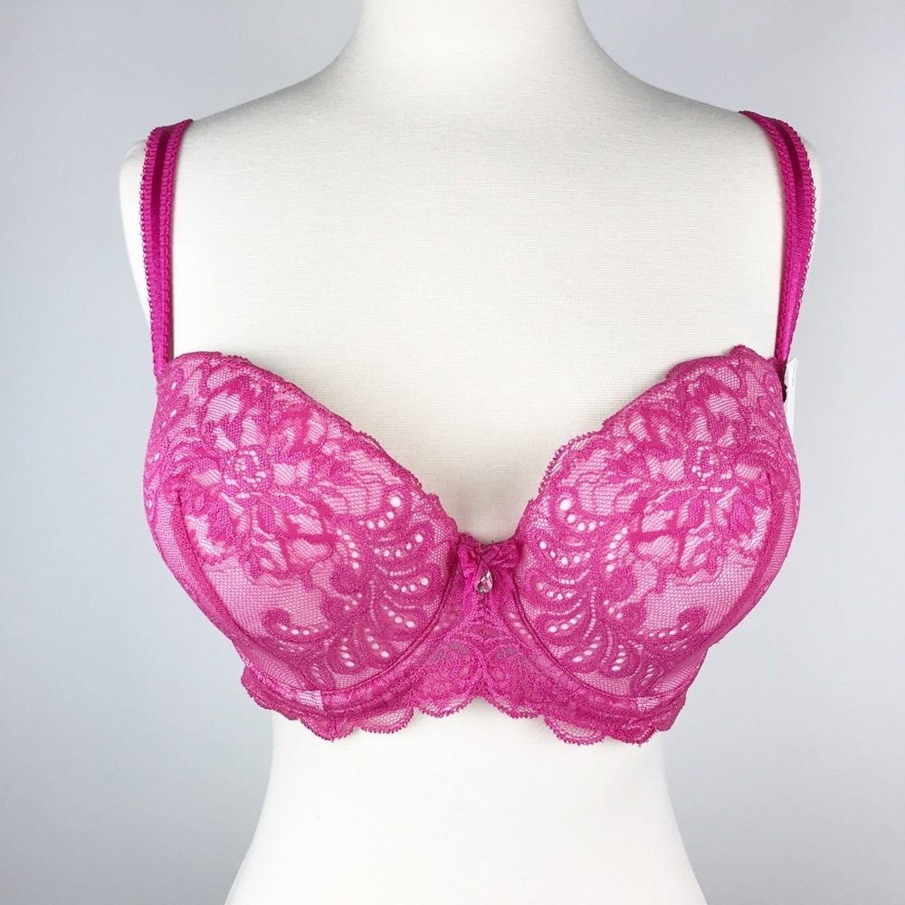 Le Mystere Sophia Lace Underwire Bra 36E NWT